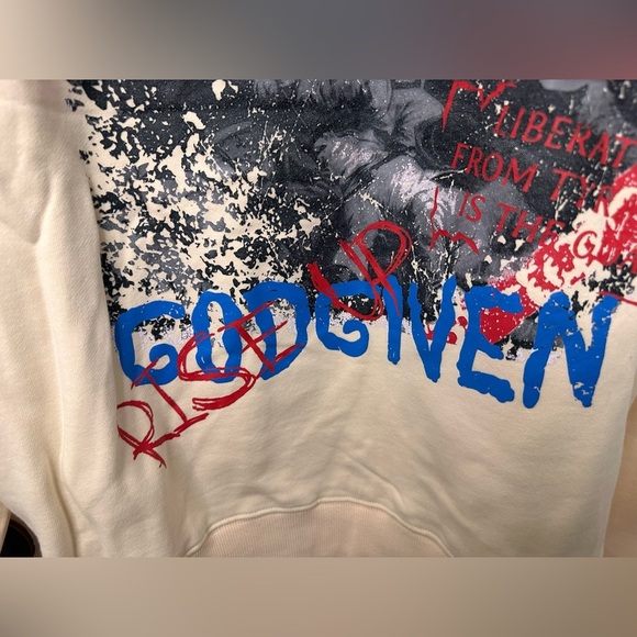 NWT GFTD LA Gifted God Given Revolution Hoodie Cream Mens L - Picture 5 of 8